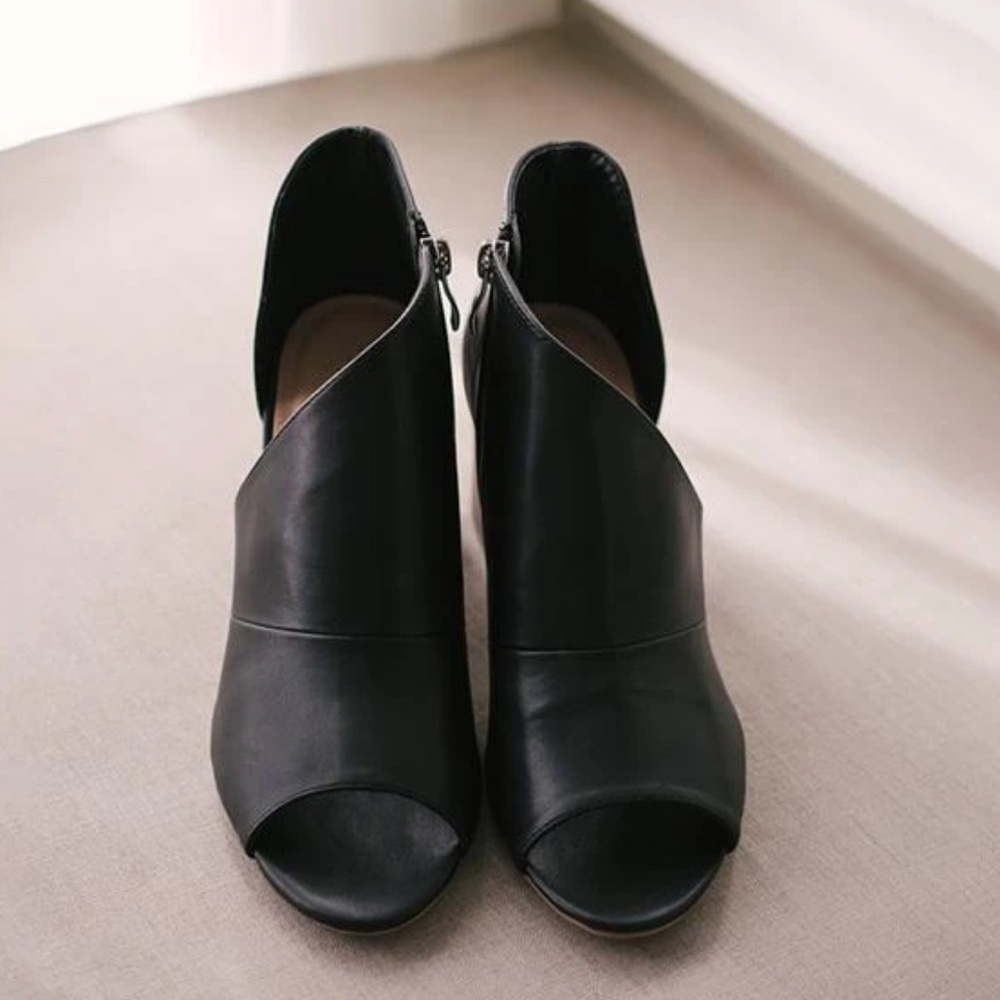 Jolimall Mid Heel Peep Toe Heels - Picture 2 of 6